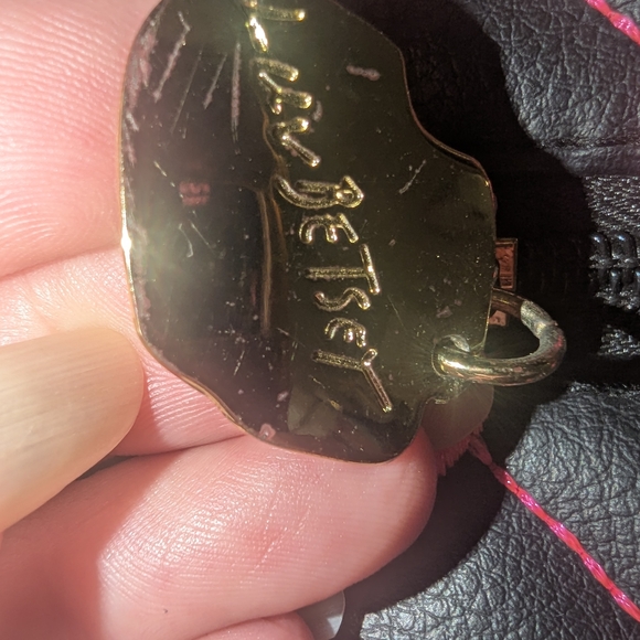 Betsey Johnson Black Backpack with Pink Quilted Pattern.  Make Offers On All😊 - Picture 6 of 6